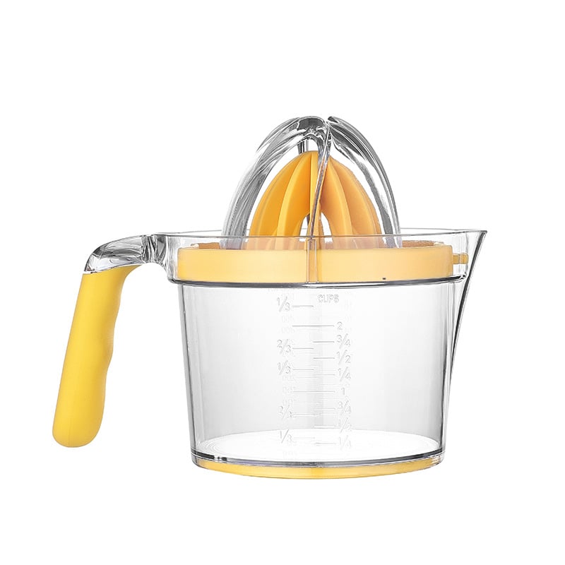 Manual Citrus Juicer with Measuring Cup and Grater