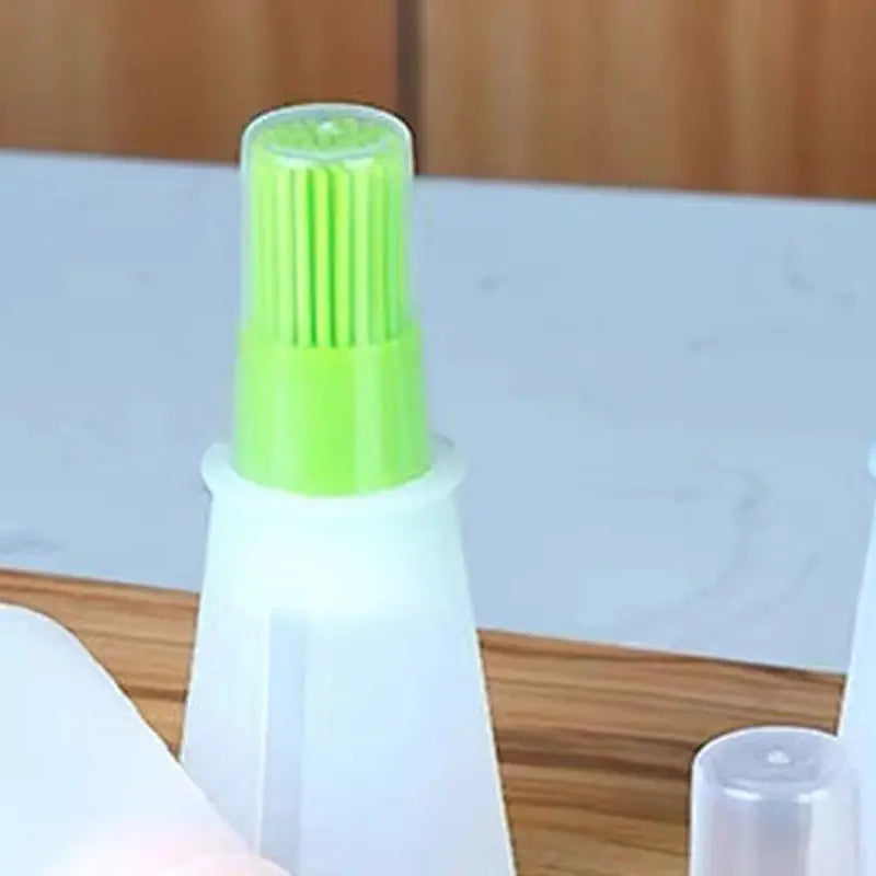 Silicone Oil Bottle Brush with Cap for Cooking and Basting