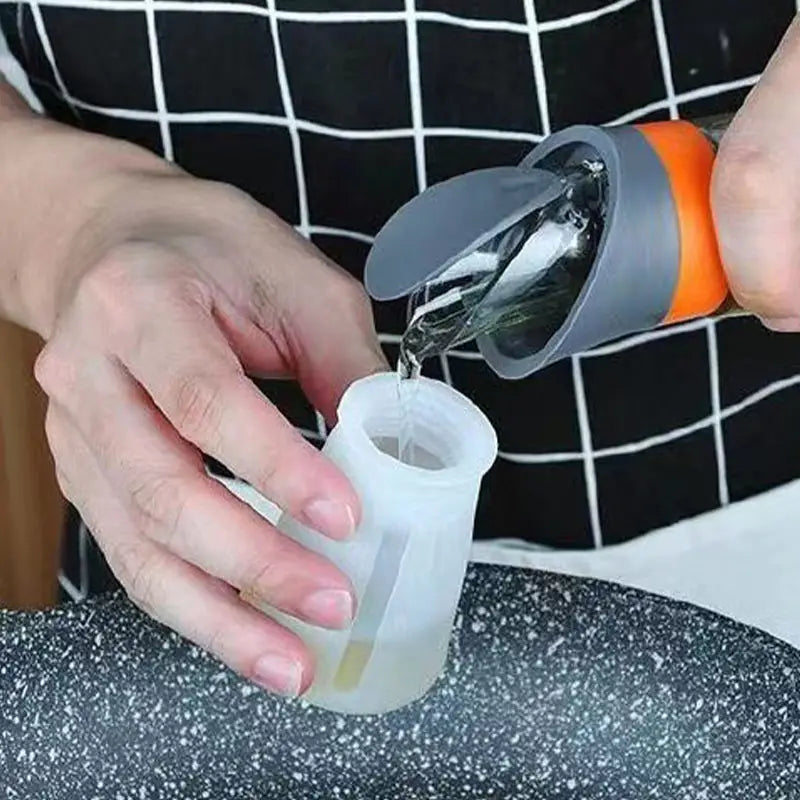 Silicone Oil Bottle Brush with Cap for Cooking and Basting