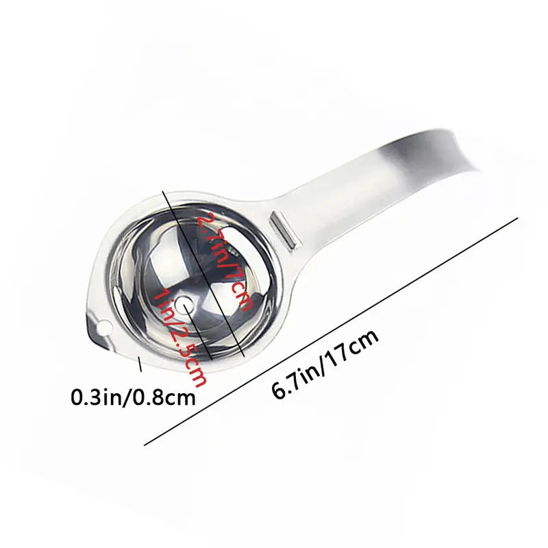 Stainless Steel Egg Yolk and White Separator (1pc)